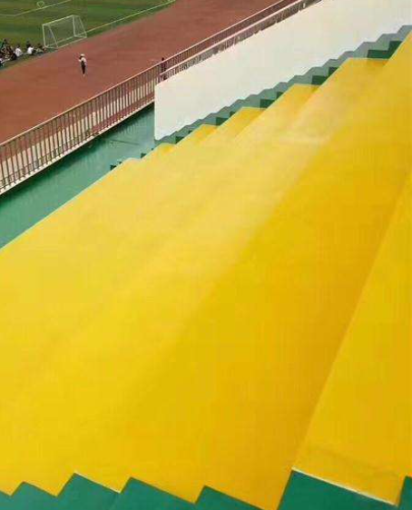 五家渠球场台阶翻新修补改造